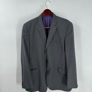 Ted Baker Endurance Single Breasted Wool Classic Sport Coat Blazer Gray Size 46R